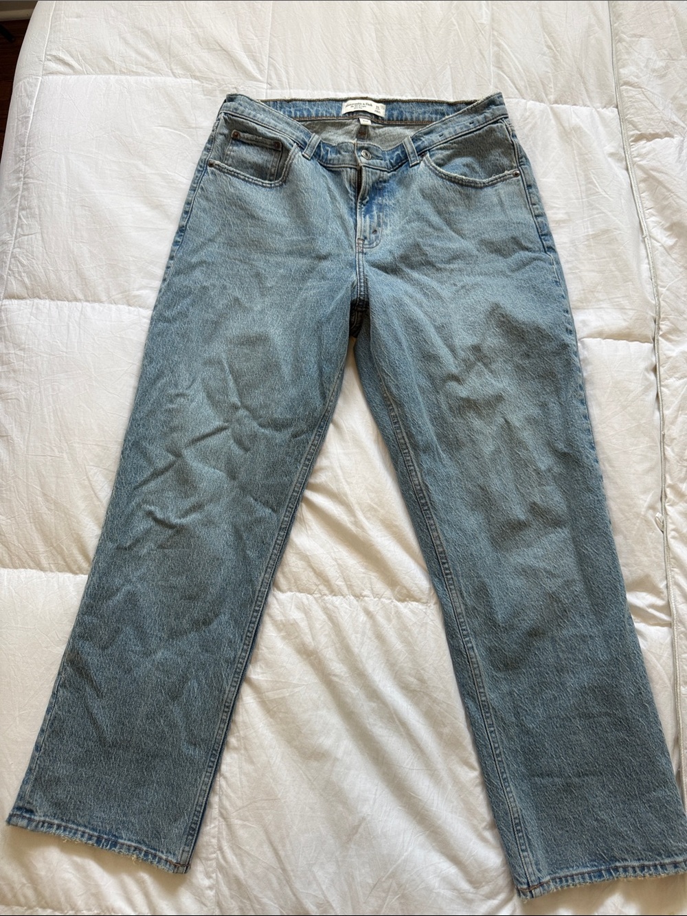Abercrombie & Fitch Light Blue Straight Leg Jeans